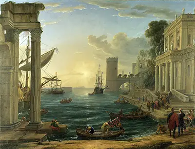The Embarkation of the Queen of Sheba Claude Lorrain